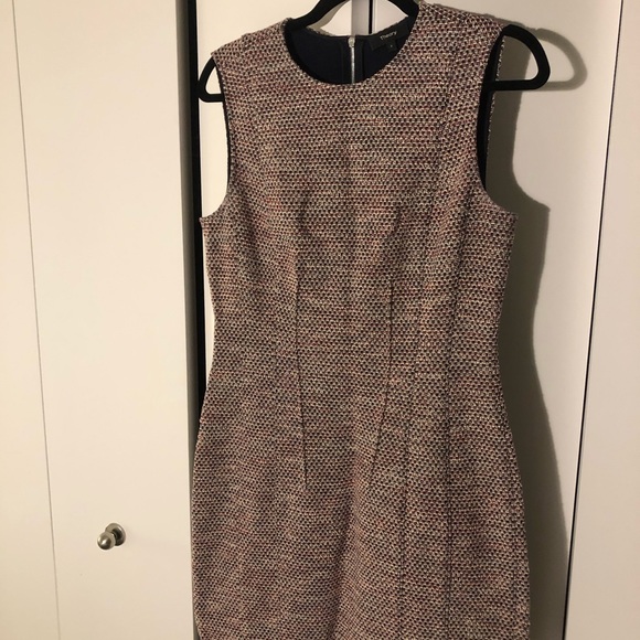 Theory Hourglass Tweed blue/pink/white work dress - Picture 9 of 12